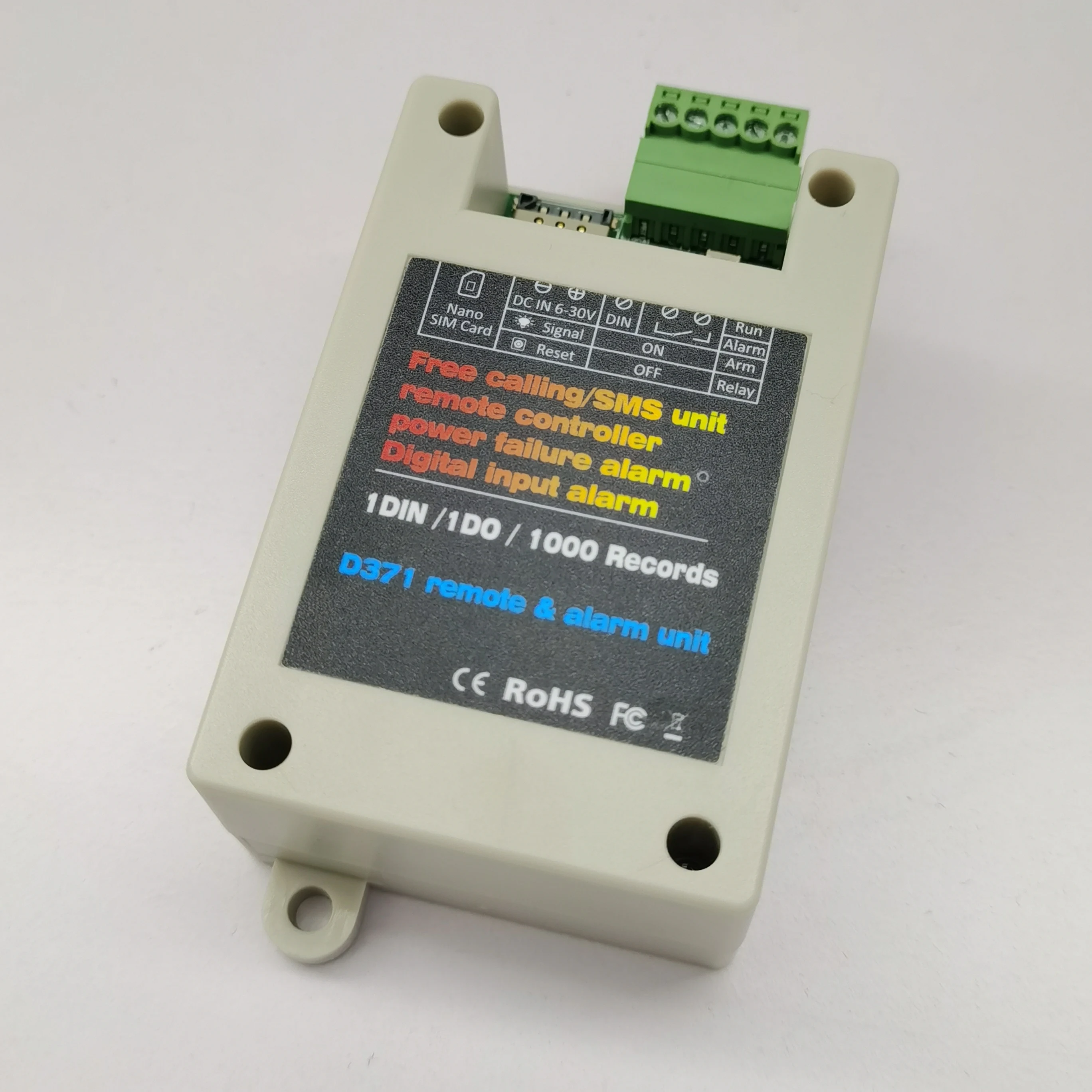 Free Calling&SMS 4G GSM gate controller & power failure /digital input alarm