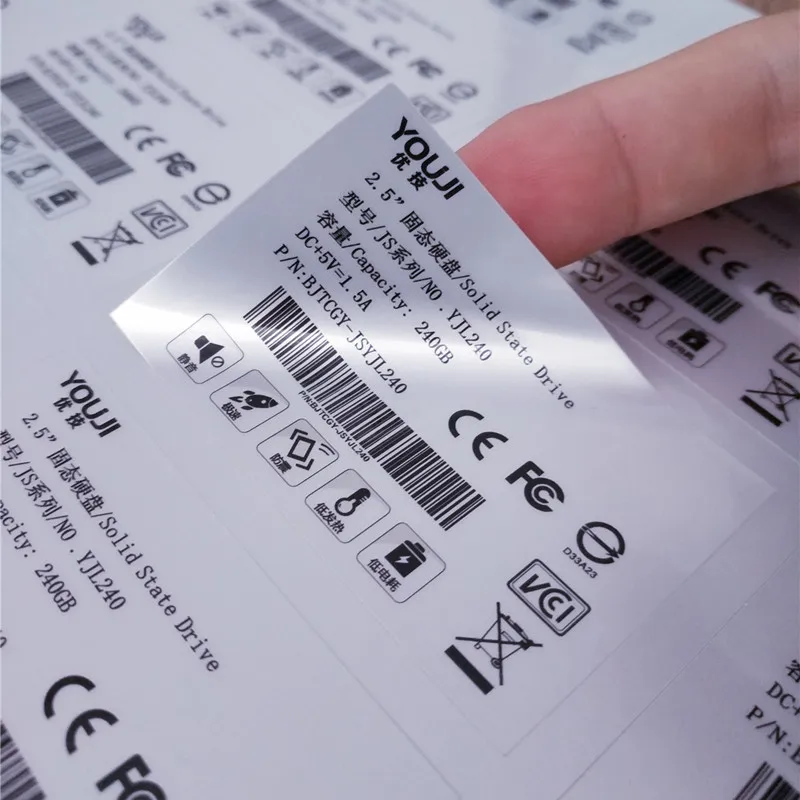 Custom Label Waterproof Self Adhesive brand Logo Sticker business Label vinyl Printing Adhesive Packaging Label Stickers