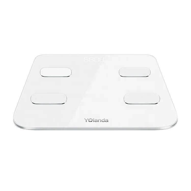 Высокое качество, точный USB зарядка, ванная комната, Wifi BLE, умные весы для тела и жира с монитором сердца