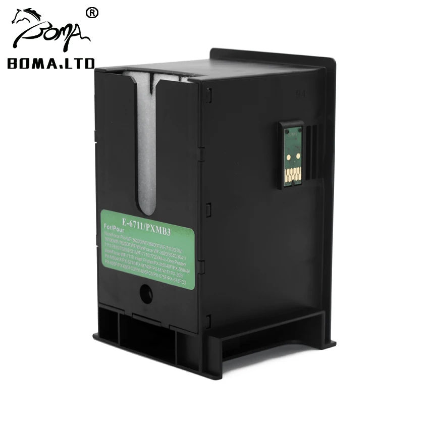 T6711 обслуживания Коробка для Epson wf-7720 7715 7710 7620 7610 7110 3640 3620 3450 3530 3010 et-16500