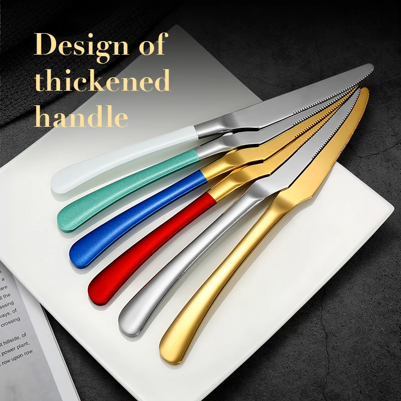 Weeding Party Flatware Stainless Steel Gold Spoon Fork Set Luxury Cutlery Set