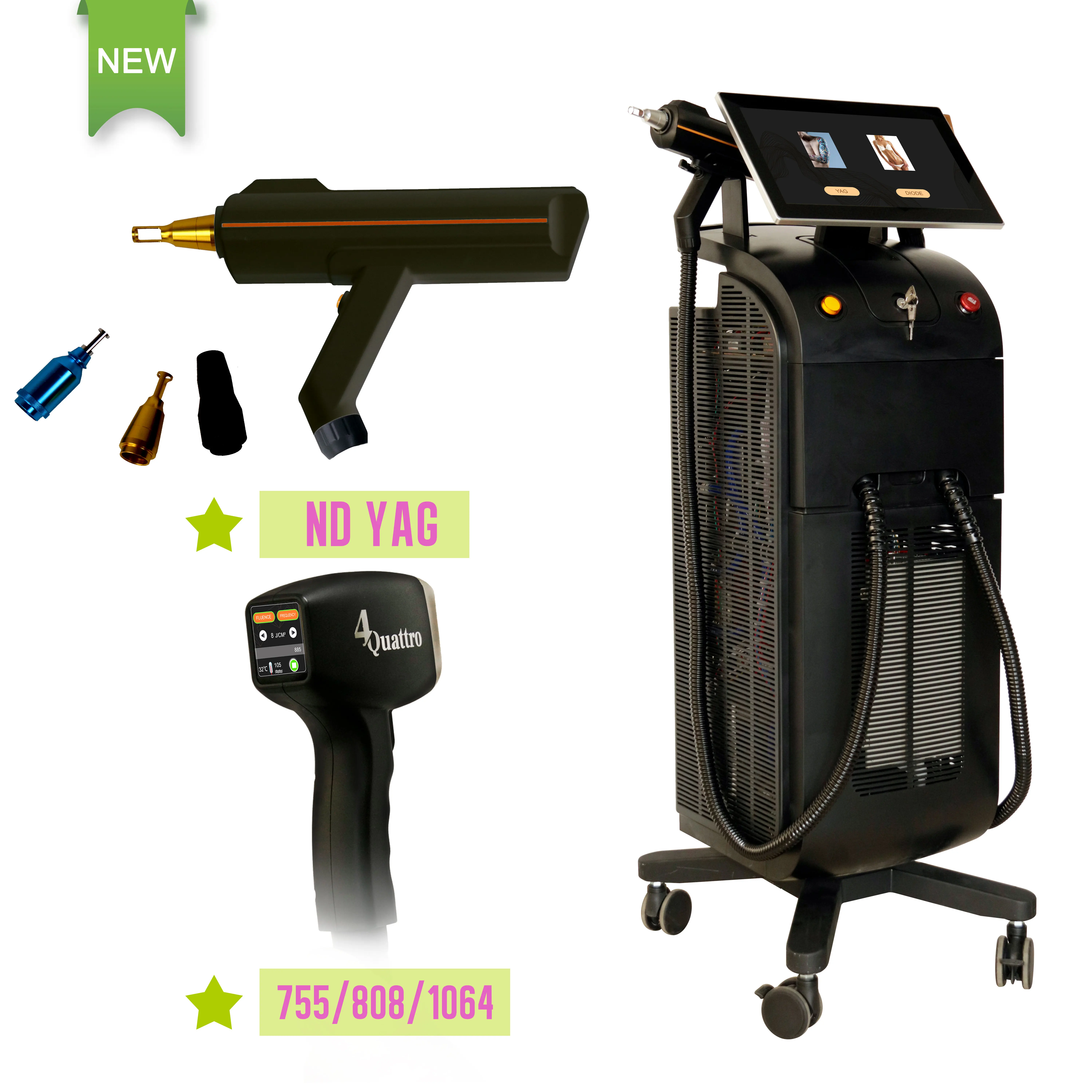 ipl elight hair removal laser diode laser epilation beauty machine  with tattoo removal nd yag laser
