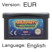 Video Game Cartridge 32 Bit Game Console Card for GBA MarioD Games Series