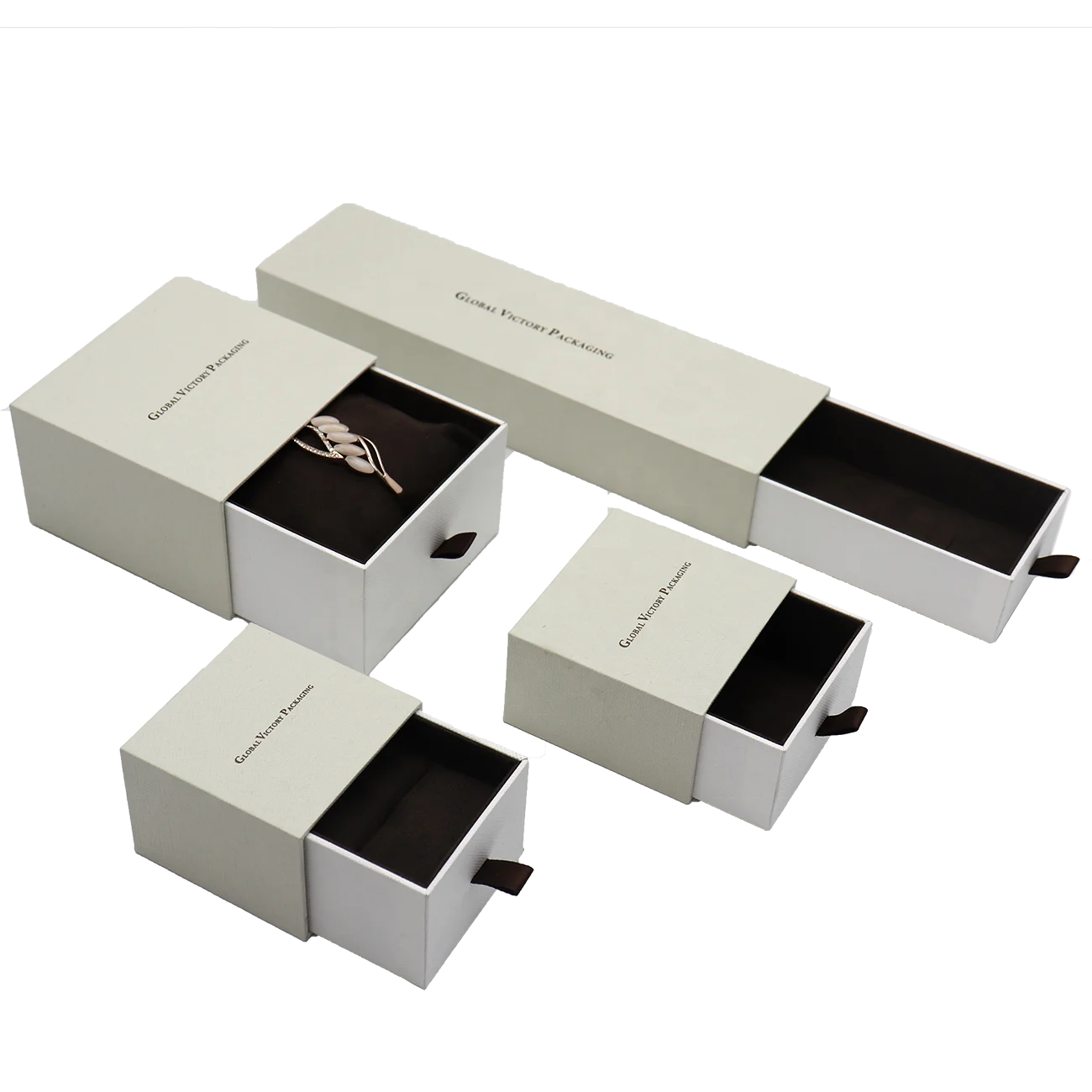 Коробка для ящика с логотипом на заказ для кольцевого ожерелья, браслета, цепочки, бумажная Подарочная коробка для ювелирных изделий