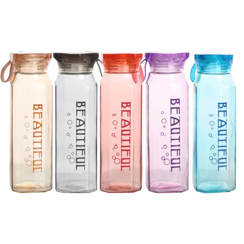 Portable Diamond Cup Water Bottle Custom Glass Drink