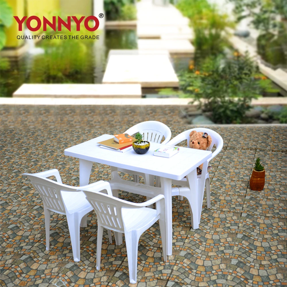 Cheap furniture rectangle banquet restaurant plastic dining table