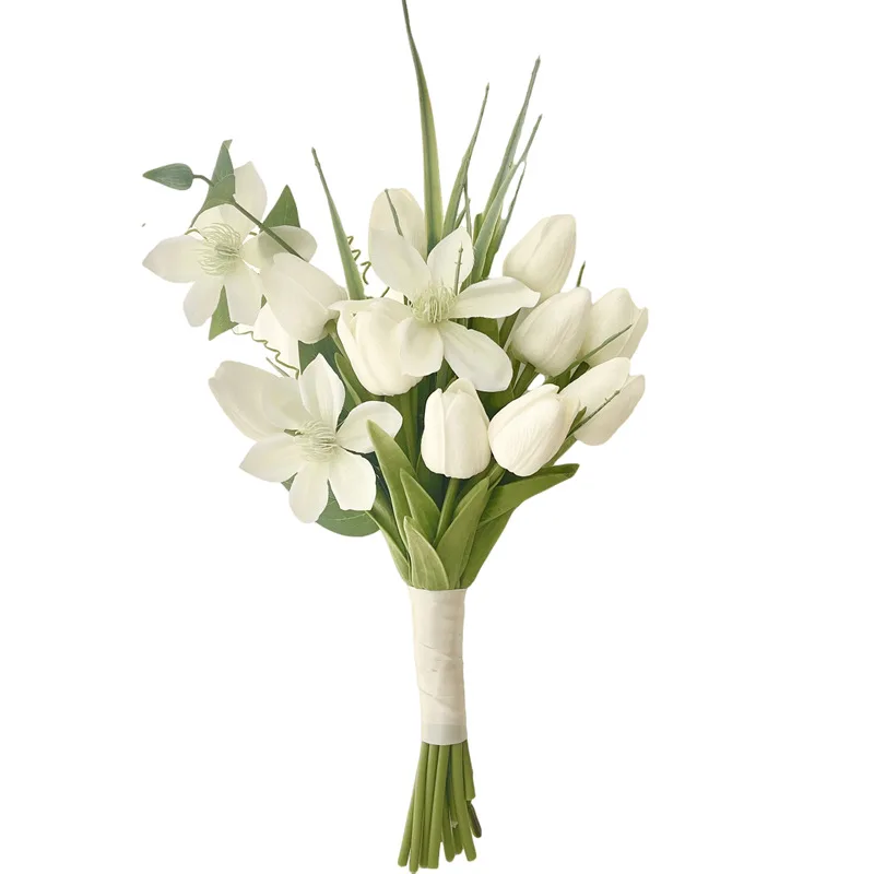 Tulip artificial flower shooting props wedding set bride bouquet wedding photo props