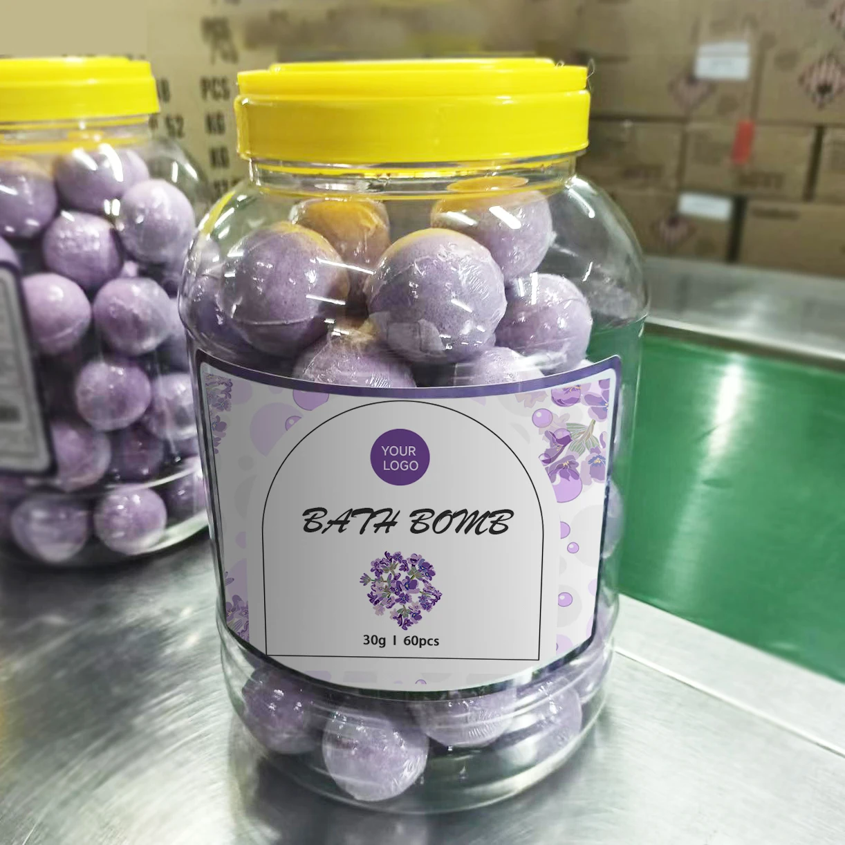 Wholesale Natural Ingredient Bath Salt Bomb Low Moq Moisturizing Bubble Bath Fizzy Gift