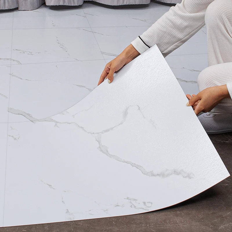 Heavy Duty Vinyl Flooring Premium Marble Material Dry LVT Flooring Stain Resistant Waterproof Vinyl Sticker Flooring