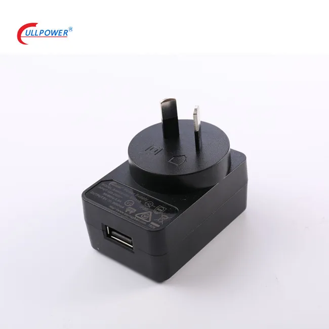 UL CE GS KC PSE certificates interchangeable plugs 5.1V 2.5A  USB wall mounted ac dc power adapter