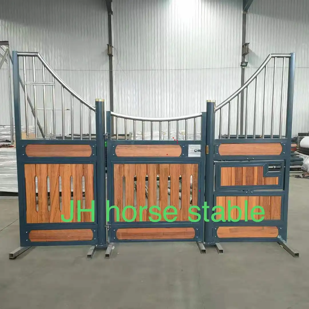 Priefert bamboo wood horse stables boxs horse stalls with optional roof  factory wholesale price