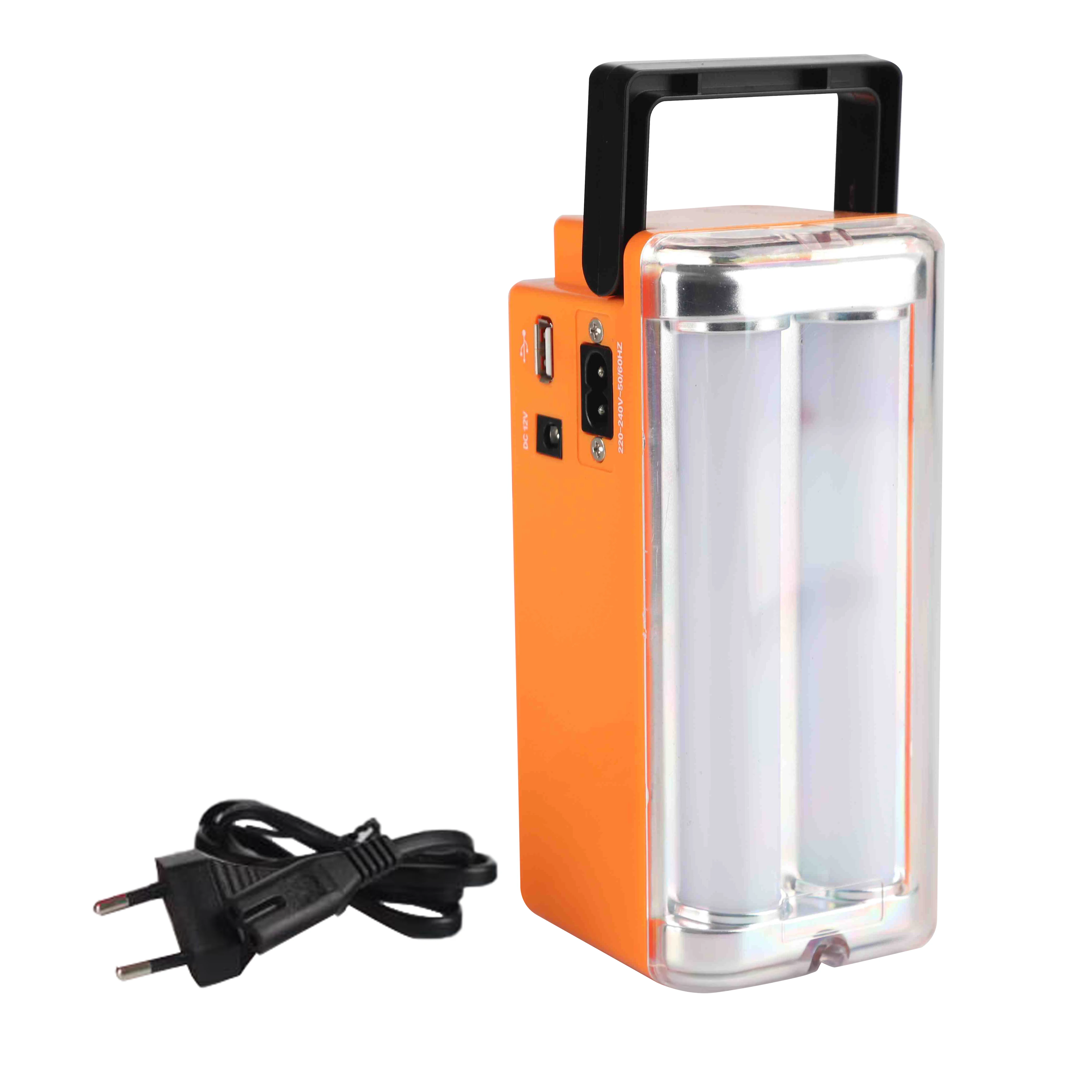 2pcs of LED Tube Rechargeable Emergency Light with FM radio rechargeable lamp with radio