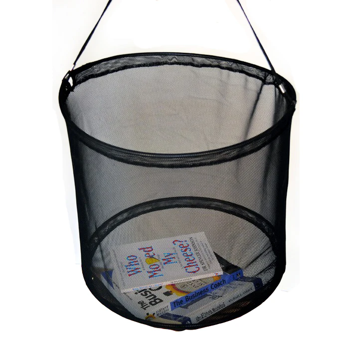 Carry Shopping Basket Round Net Basket Storage Rack,