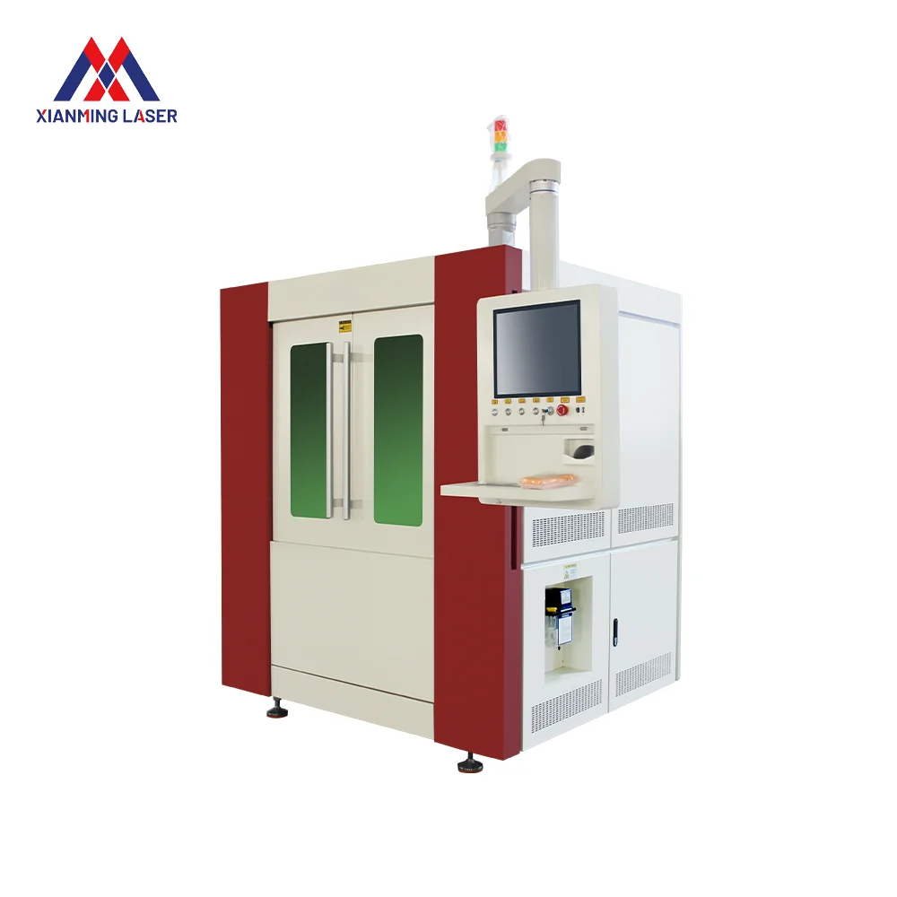 600x600mm High Precision Fiber Laser Cutting Machine 3000w Steel Sheet Iron Aluminum Copper Cut With Water Chiller