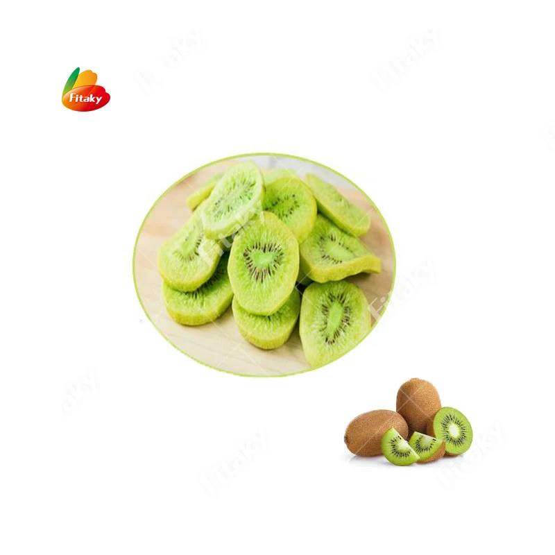 Delicious Crispy Snack Dried Kiwi Fruit Vacuum Frying Kiwi Fruit Flake