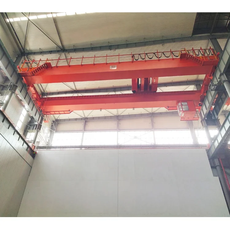 Heavy Duty A5 Workshop QD 160 / 50 ton european style 150 ton Double Girder Overhead Crane Remote Control Eot Bridge Crane price