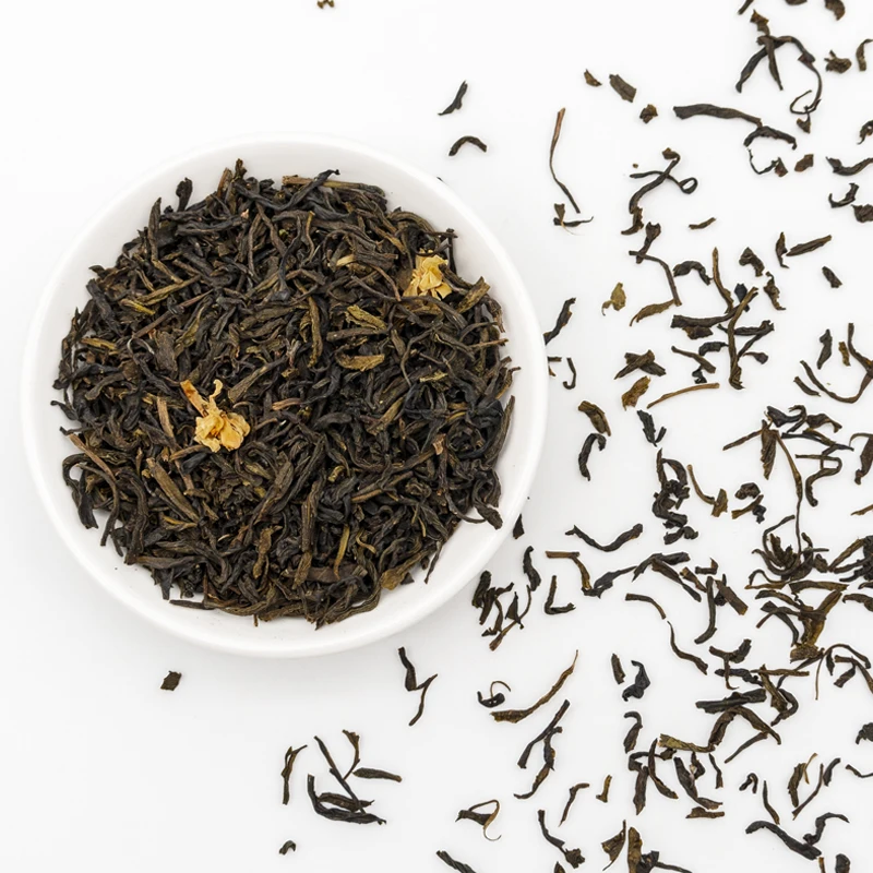The factory sells fine and mellow Chinese tea Jasmine green tea with high quality raw materials