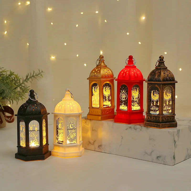Ramadan Lanterns Retro Lantern Eid Decorations Led Light Home Decorations