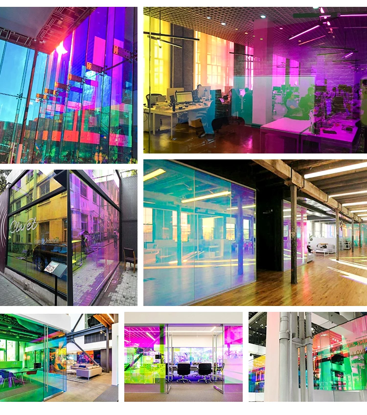 blaze chameleon dichroic iridescent cellphone decorative window glass protective film