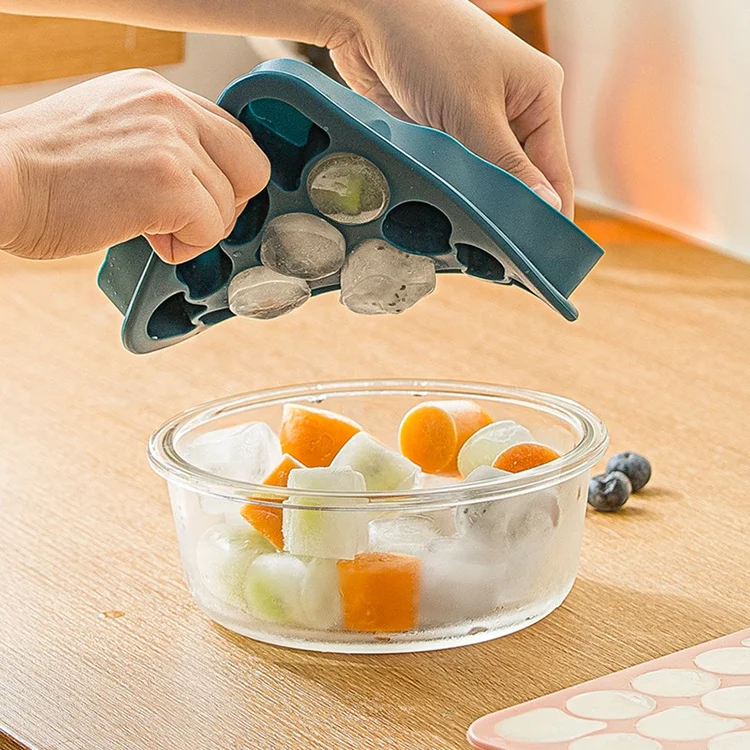 Online Hot Sale Kitchen Supplies Food Grade 20 Cavity Silicone Bar Ice Cube Tray Ice Cubes Small Round Mold Ice Maker