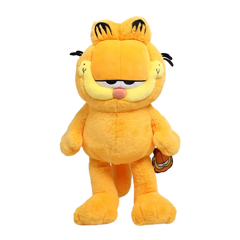 Authentic Orange Garfield Movie-Style Plush Stuffed Toy Soft Fat Cat Embroidered Unisex PP Filled Perfect Birthday Gift