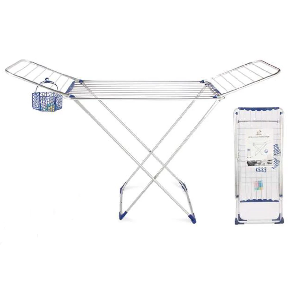 hanging clothes drying rack hanger laundry foldable aluminium clothes drying rack clothes with wheels rolling collapsible