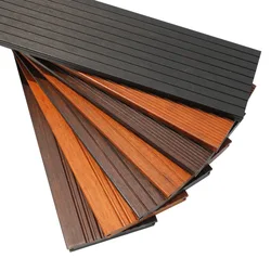 High Density Solid 18mm Thickness Carbonized Outdoor Flooring Exterior Park Floor Groove Strand Woven Natural Bamboo Decking