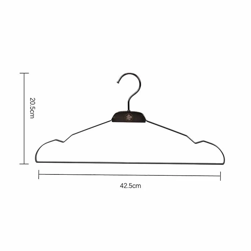 Metal Clothes Hangers Wholesale Iron Clothes Hanging Rack with Clips Heavy Duty Clothes Storage Hangers