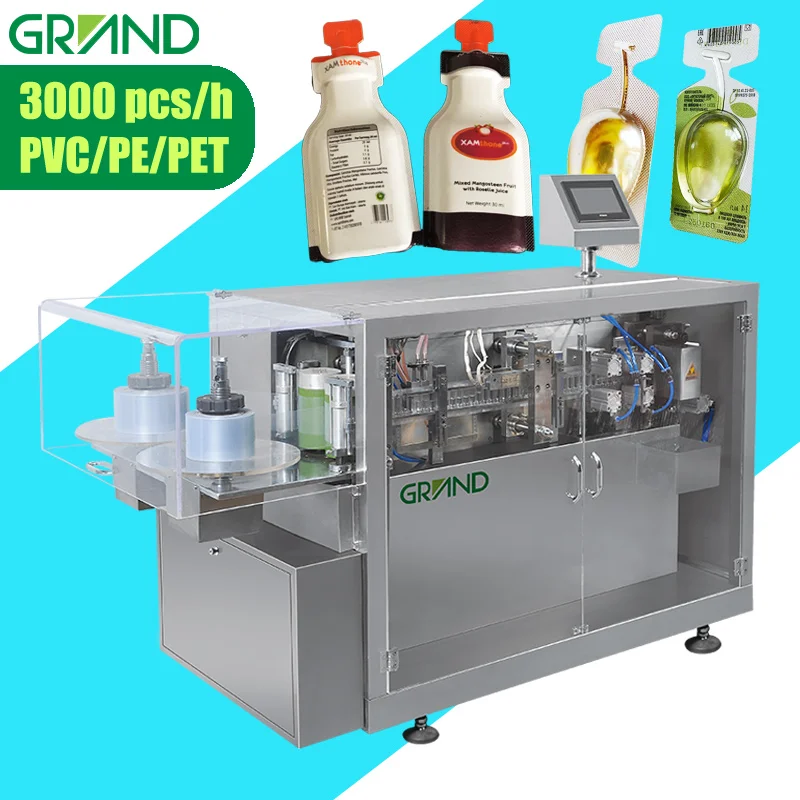 Automatic Mini small dose olive oil liquid bottle filling package machine for mono dose