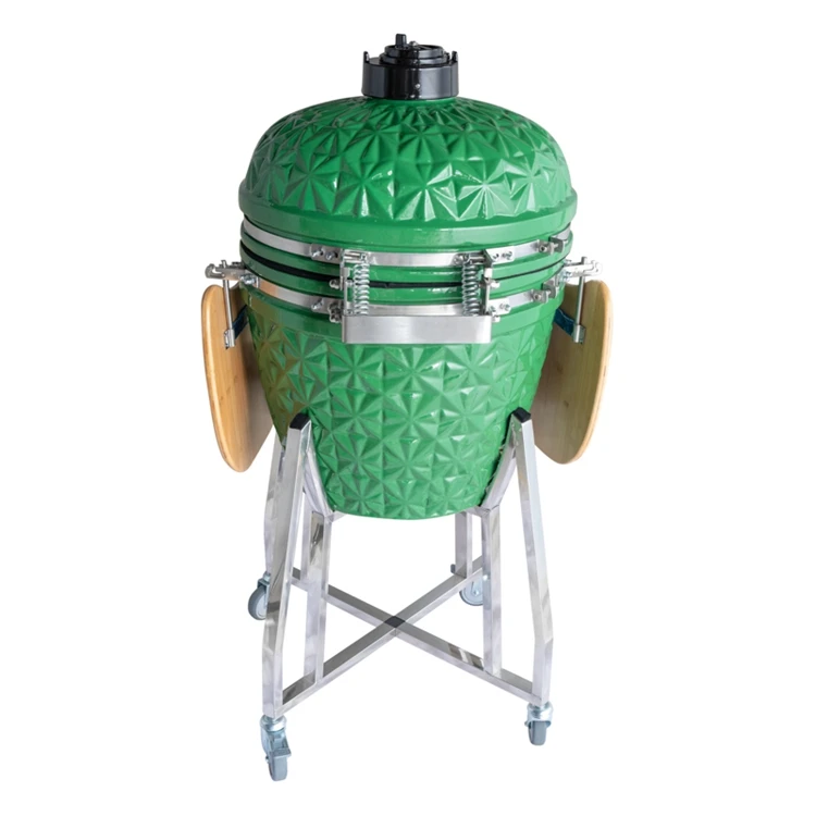 High Quality Portable Charcoal Barbecue Rotating Skewers Kamado Outdoor Ceramic Bbq Grill