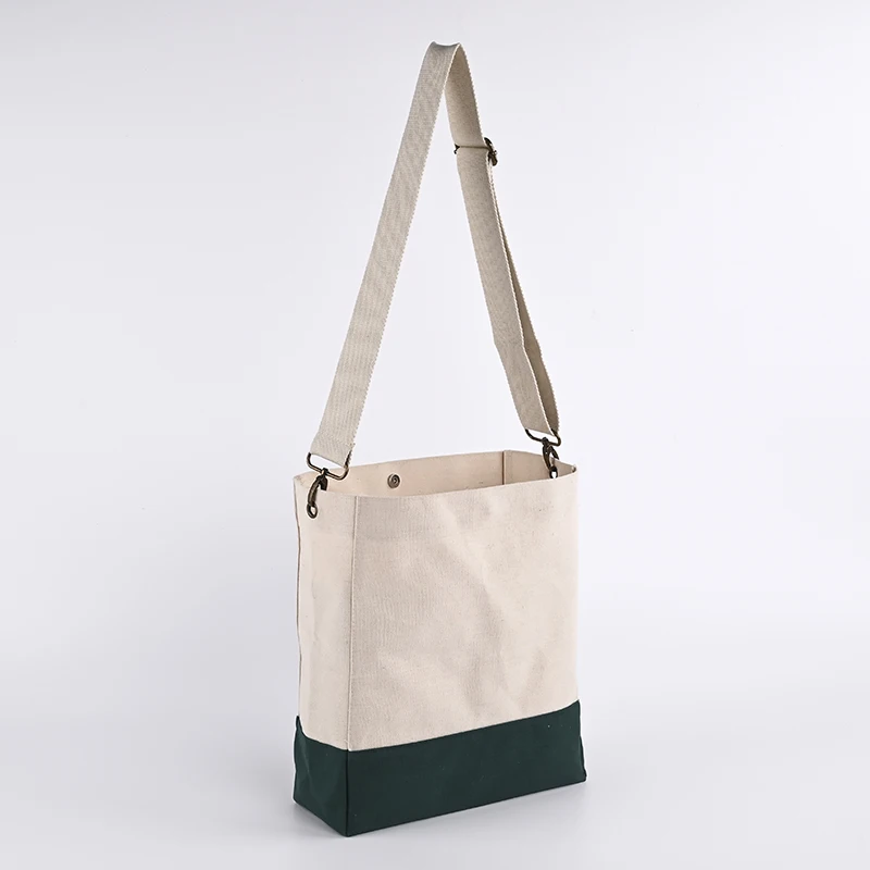 New arrival fashion personality design  wholesale with custom printed logo Leisure vintage canvas cotton messenger shoulder bag