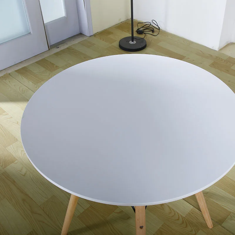 Best-Selling Modern Design Solid Wood Furniture round Table Top with Wooden Legs for Dining Room Kitchen Hotel Apartment Use