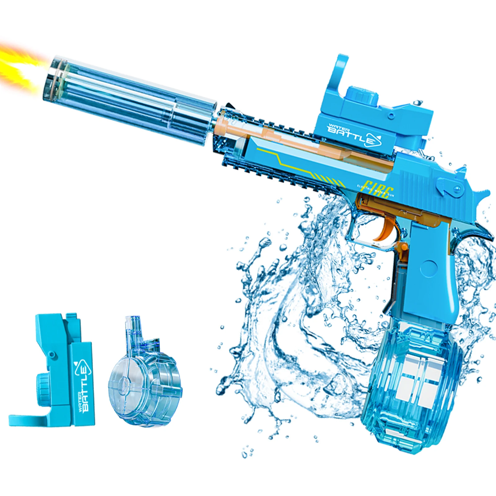Children Automatic Bore Continuous Firing Transparent Water Squirt Gn Toy Powerful New Water Ball Blaster Gun 2024 For Backyard