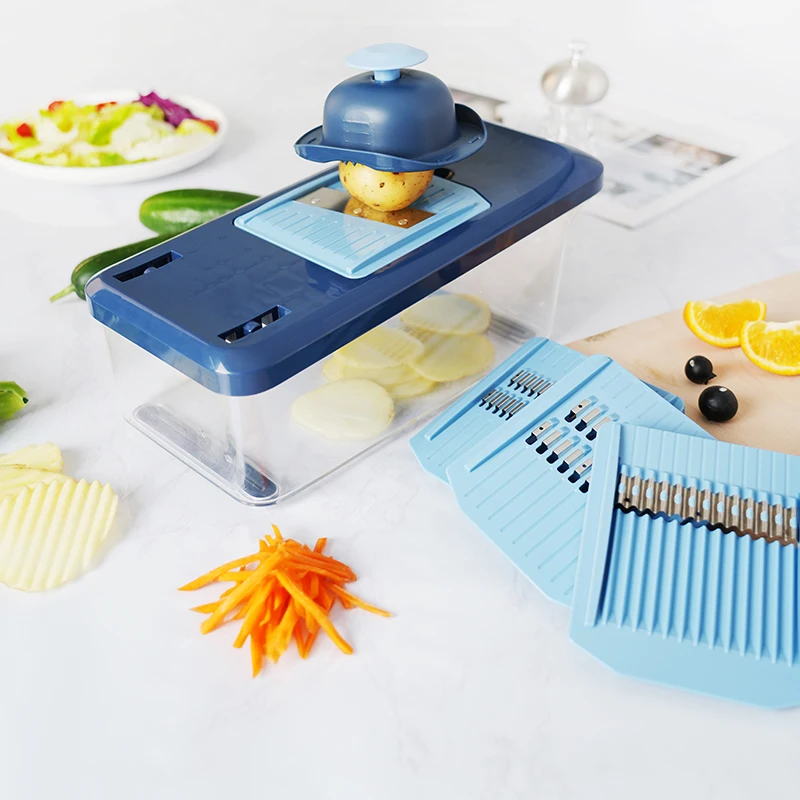 Vegetable Cutter Shredder With Container Salad Cutter Grater Vegetable Chopper Slicer Dicer