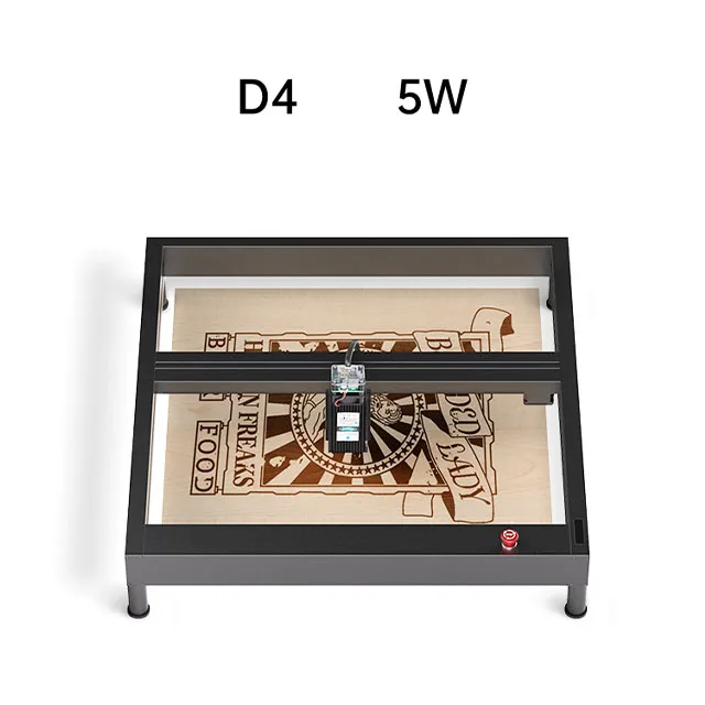 D4 Blu-ray 5w small laser engraving machine custom logo trademark convenient automatic metal laser marking characters
