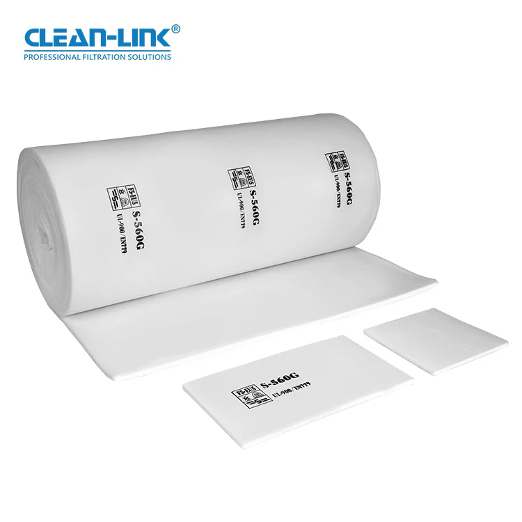 Eco friendly filters ceiling floor Spray Booth Ceiling Filter Media filter cotton