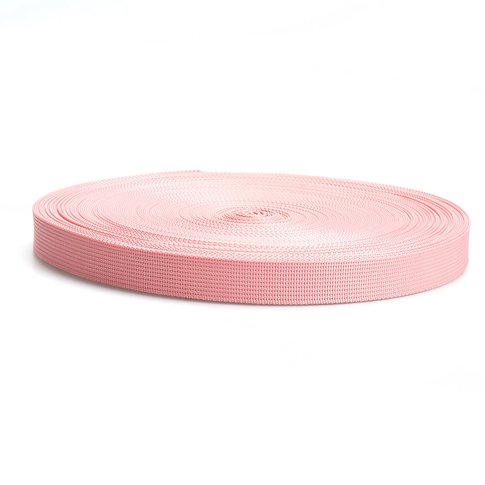 Most Popular Custom Color Pink Webbing Polypropylene Straps Flat PP Fabric Strap With High-End Quality