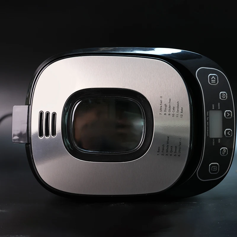 Bread Maker 2LBS 550W 120V 12 digital programs up to 5800g 3 crust options Warming Function, Time Delay