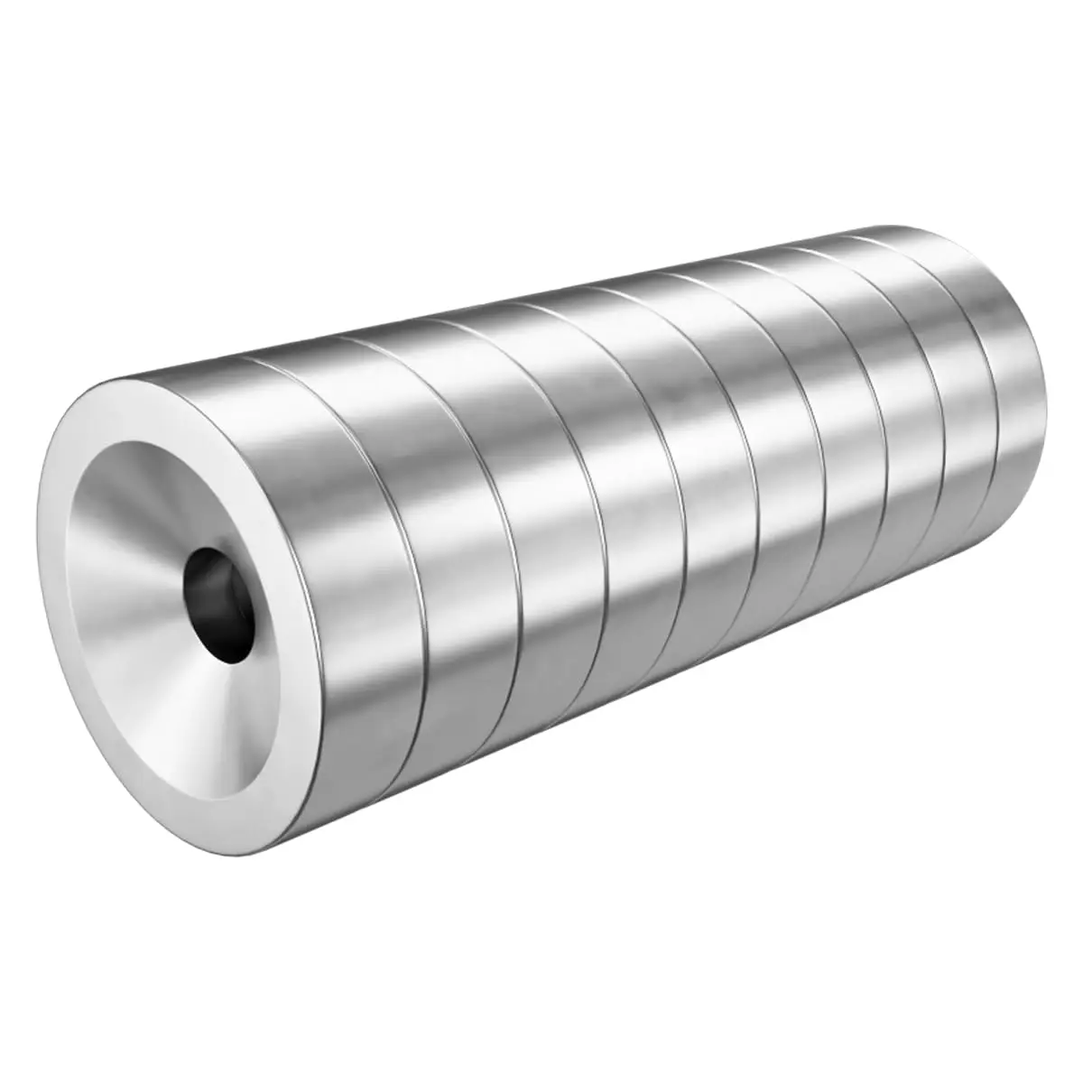 Strong Disc Round Magnets With Countersunk Hole Neodymium Magnets For Workplace