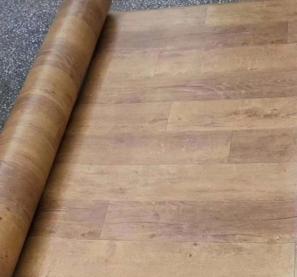 
wood grain vinyl roll school waterproof solid PVC flooring whosale vinyl flooring roll 