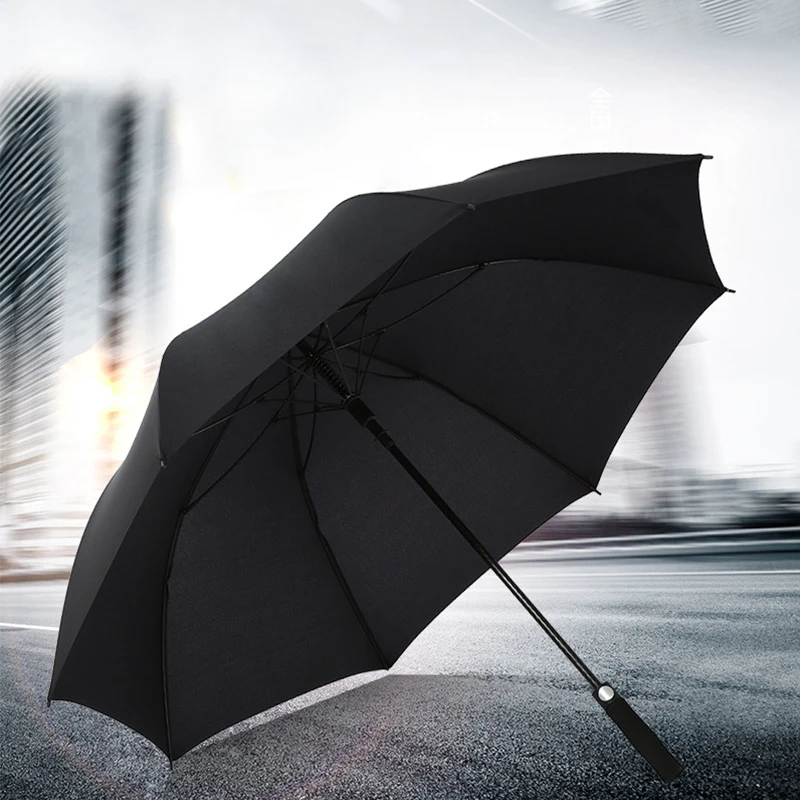 30 Inch Fiberglass Windproof Big Auto Opening Golf Straight Umbrella Cheap Price Daily Life Customized Logo Golf Men Umbrella