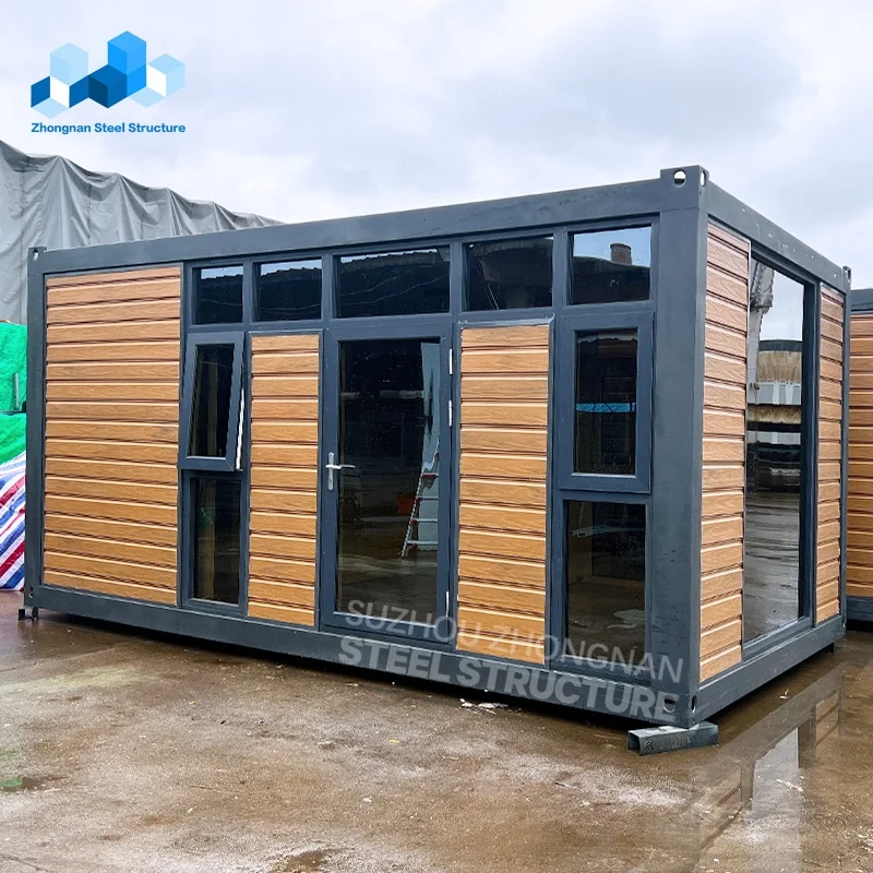 Zhongnan Detachable Custom luxury portable wooden hanging board prefabricated tiny home modular shipping container house