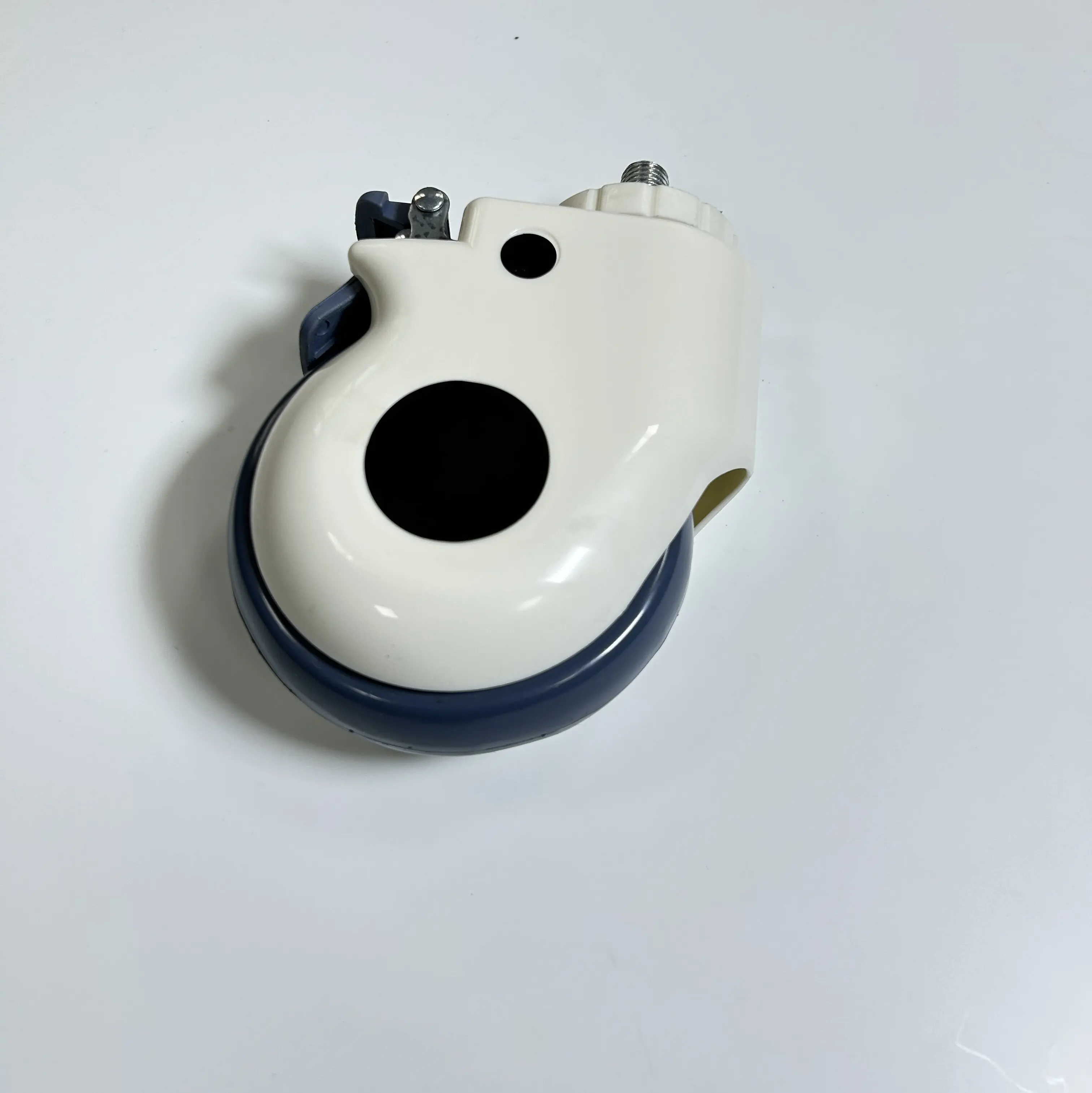 5 inch twin-wheels threaded stem casters medical caster wheels with brake for hospital bed