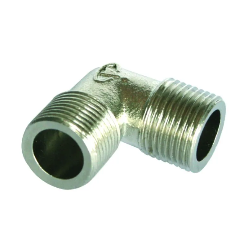 STNC Popular SP10 1/8-1/8 Male Female Elbow Connecting Type Brass Plated Nickel Transition Fitting Of Pneumatic Parts