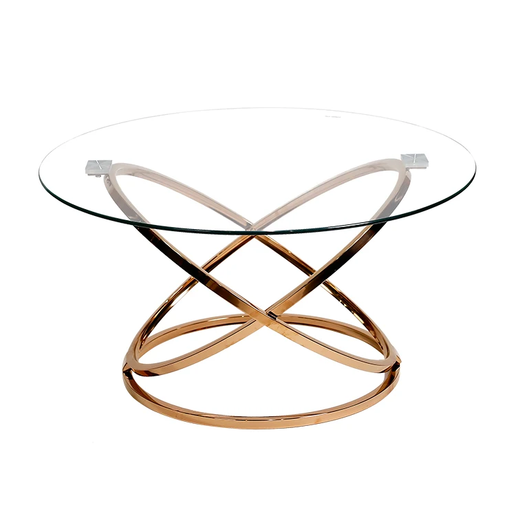 Кольцевая медь, 80 диаметр, современный серединный век и гламурный аварийный дизайн, диаметр 90, стеклянный журнальный столик