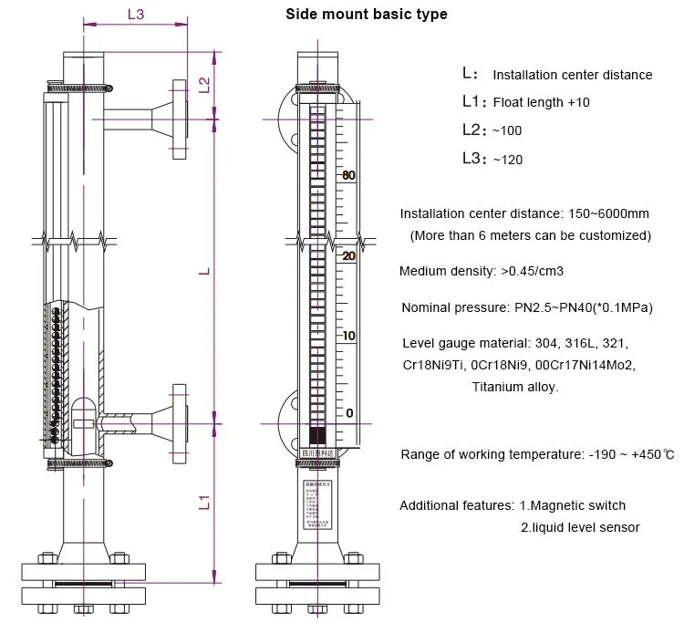 
Magnetic liquid 100M Well Water Level Sensor for LPG Storage Tank 