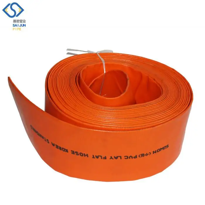 lay flat pipe rubber water garden hose pipes lay flat