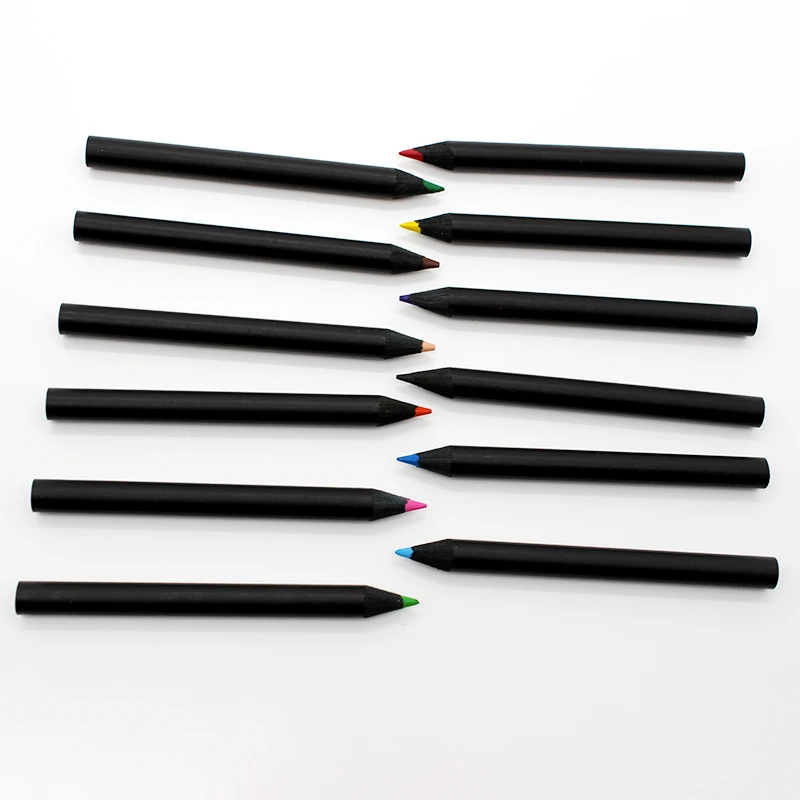 12 Pcs Assorted Blackwood Drawing Premier Colored Pencils in Customized Paper Box