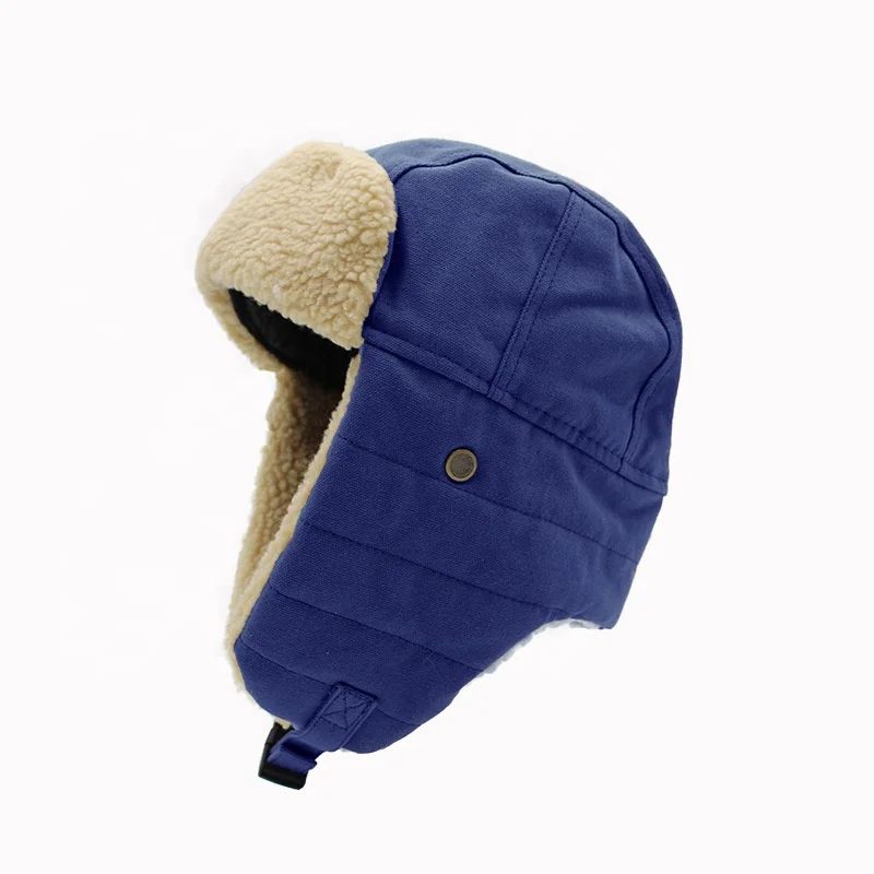 High Quality Trapper Hat Custom Winter Hats for Men with Mask Thickened Thermal Ear Protection Windproof Fur Trooper