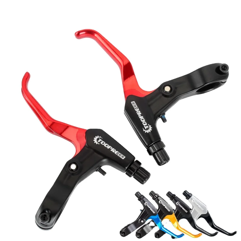 1 Pair Bicycle Brake Lever V-Brake Aluminium Alloy MTB Mountain Bike Brake Handle 22.3mm Cycling Bike Parts Accessories
